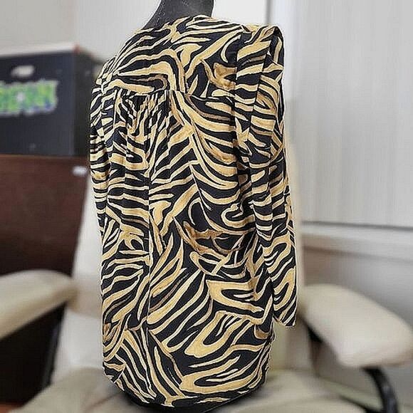 Morgan De Toi watercolour tiger print button up blouse - Picture 5 of 15